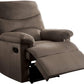 Arcadia Recliner (Motion) in Light Brown Woven Fabric 00703