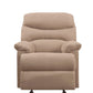 Arcadia Glider Recliner (Motion) in Light Brown Microfiber 00634