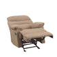 Arcadia Glider Recliner (Motion) in Light Brown Microfiber 00634