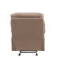 Arcadia Glider Recliner (Motion) in Light Brown Microfiber 00634