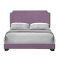 Haemon Queen Bed - Light Purple Fabric 26750Q