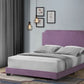 Haemon Queen Bed - Light Purple Fabric 26750Q