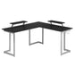 Techni Sport Warrior L-Shaped Gaming Desk, Black