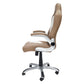 Techni Mobili High Back Executive Sport Race Office Chair with Flip-Up Arms, Camel