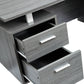 Techni Mobili Modern Office Desk with Storage, Grey