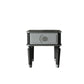 House Beatrice End Table, Charcoal  Light Gray Finish 88817