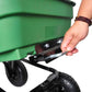 folding wagon  Poly Garden Dump Cart with Steel Frame and 10-inPneumatic Tires, 300-Pound Capacity, Green