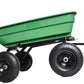 folding wagon  Poly Garden Dump Cart with Steel Frame and 10-inPneumatic Tires, 300-Pound Capacity, Green