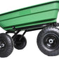 folding wagon  Poly Garden Dump Cart with Steel Frame and 10-inPneumatic Tires, 300-Pound Capacity, Green