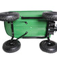 folding wagon  Poly Garden Dump Cart with Steel Frame and 10-inPneumatic Tires, 300-Pound Capacity, Green