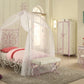 Priya II Full Bed in White  Light Purple 30535F