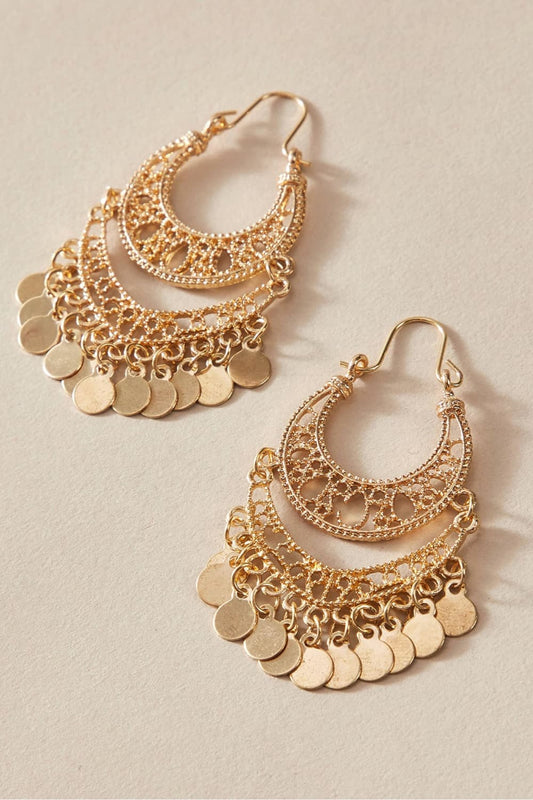 Zinc Alloy Dangle Earrings