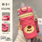 Strawberry bear insulation cup girl high-value cute girl water cup double drink coffee cup portable middle school student cup