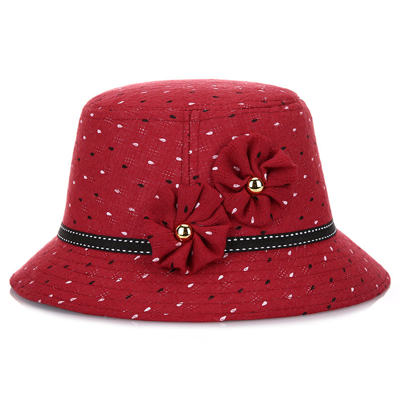 Hat spring and summer middle-aged ladies sunshade clever blossom pots in Chinese style hats fashion hats wholesale