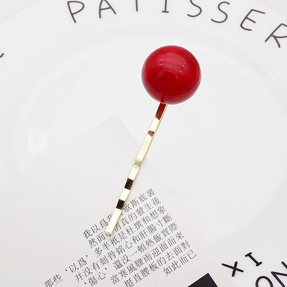 South Korea new big pearls word sandwich clip mini cute hair card bride hair clip boutique headdress wholesale