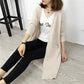 Autumn and winter new sweater female long models Korean version of the big pocket shawl loose large size sweater women's jacket