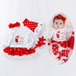 Christmas Big Snowflake Baby Romper Suit Cotton Cartoon Long Sleeve Baby Dress Best Selling