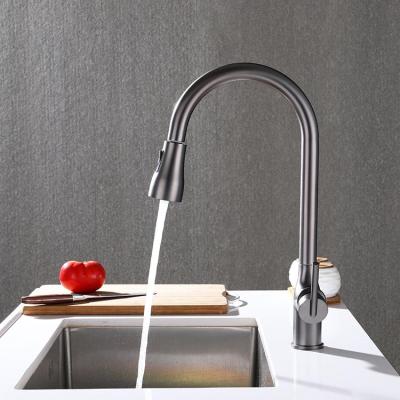 Stainless steel kitchen faucet