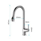 Stainless steel kitchen faucet