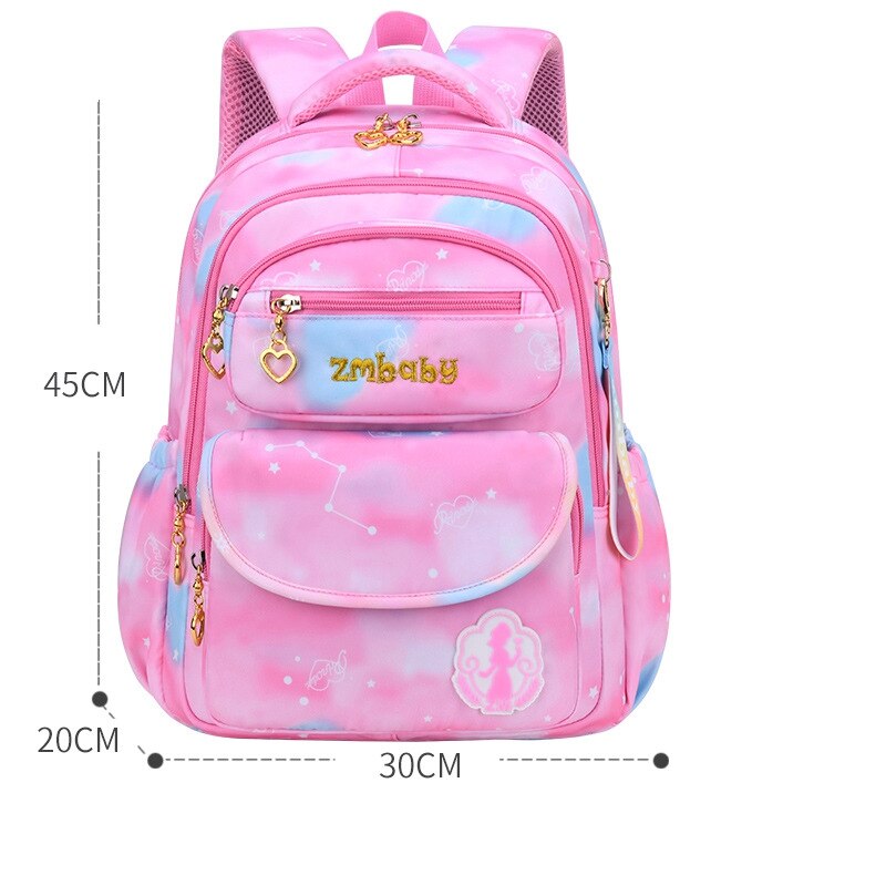 Backpack for Elementary School Girl Waterproof Oxford Cloth Pink Sac Enfant School Bags Kids Backpack Girls Cute Bow Kids Bag