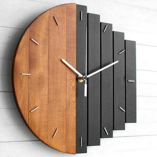 Wooden Abstract Wall Clock