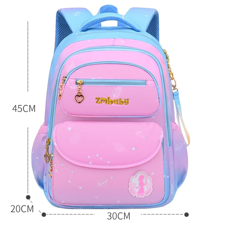 Backpack for Elementary School Girl Waterproof Oxford Cloth Pink Sac Enfant School Bags Kids Backpack Girls Cute Bow Kids Bag