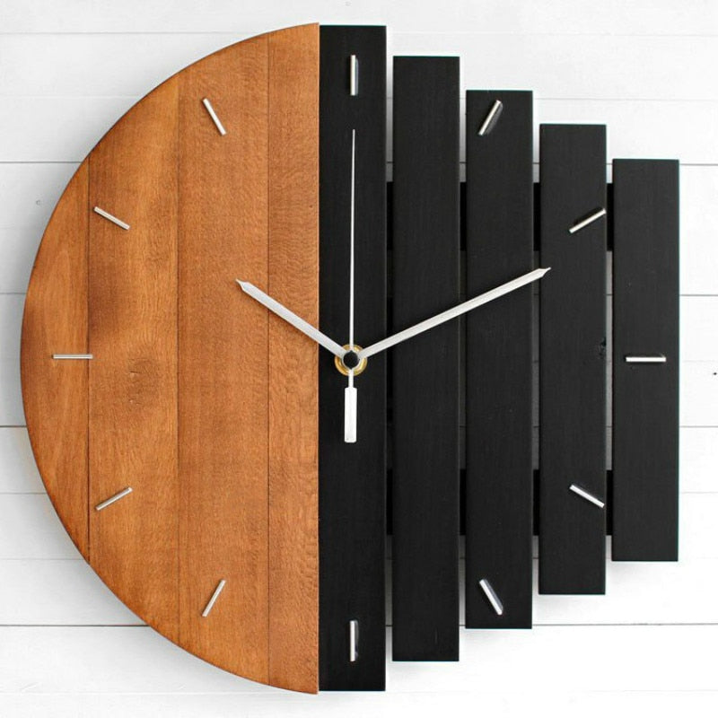 Wooden Abstract Wall Clock