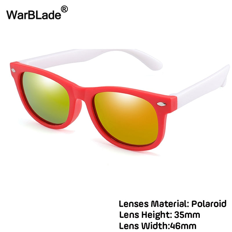 WarBlade New Kids Polarized Sunglasses TR90 Boys Girls Sun Glasses Silicone Safety  Glasses Gift For Children Baby UV400 Eyewear