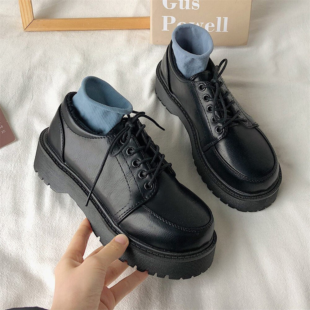 Japanese School Uniform shoes Jk Student Shoes Girls Women Kawaii Lolita Soft Girl Round Toe lolita Platform Mary Jane Shoes