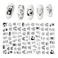 The New 3D Nail Sticker Cool English Letter stickers for nail  Foil Love Heart Design Nails Accessories Fashion Manicure Sticker