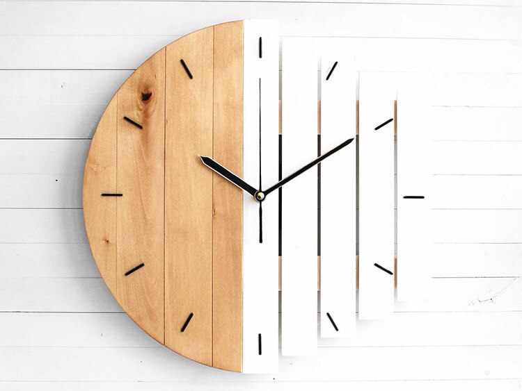 Wooden Abstract Wall Clock