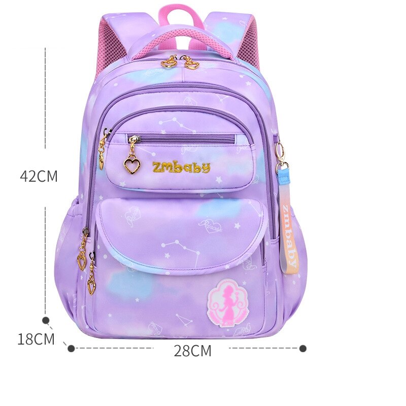 Backpack for Elementary School Girl Waterproof Oxford Cloth Pink Sac Enfant School Bags Kids Backpack Girls Cute Bow Kids Bag