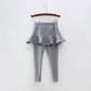 Pure Color Girls Pants Kids Leggings 2-10Y Children Clothing Autumn Cotton Leggings Warm Baby Girl Skirt-pants High Quality