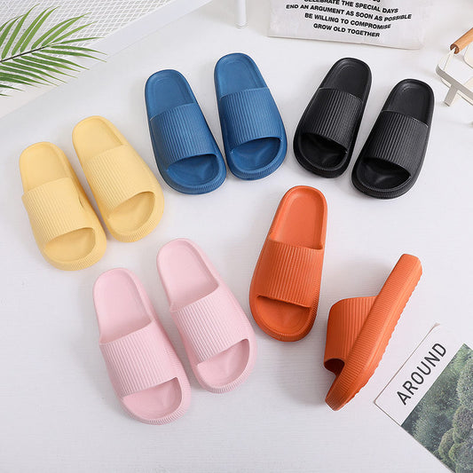 Kids Thick Platform Slippers Indoor Bathroom Slipper Soft Eva Anti-Slip Couples Home Floor Slides Ladies Summer Shoes