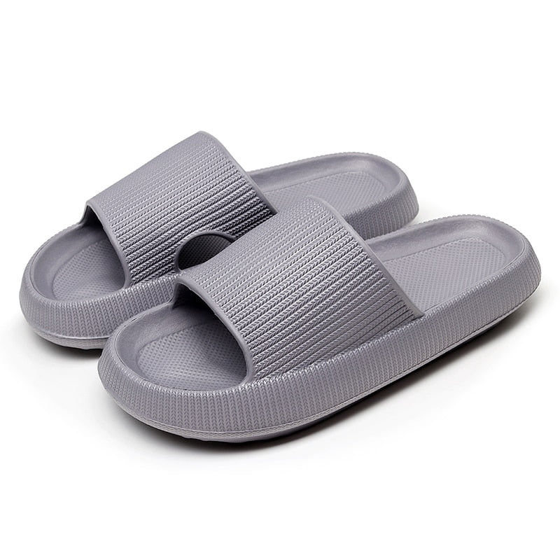 Kids Thick Platform Slippers Indoor Bathroom Slipper Soft Eva Anti-Slip Couples Home Floor Slides Ladies Summer Shoes