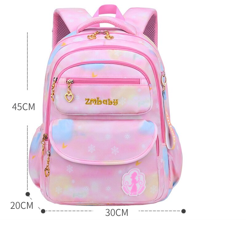 Backpack for Elementary School Girl Waterproof Oxford Cloth Pink Sac Enfant School Bags Kids Backpack Girls Cute Bow Kids Bag