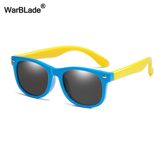 WarBlade New Kids Polarized Sunglasses TR90 Boys Girls Sun Glasses Silicone Safety  Glasses Gift For Children Baby UV400 Eyewear