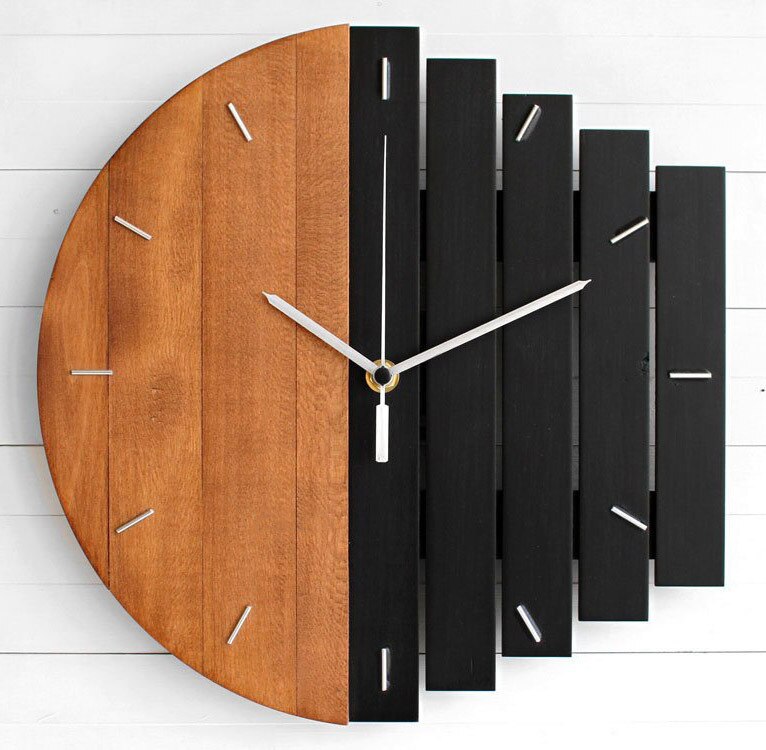 Wooden Abstract Wall Clock