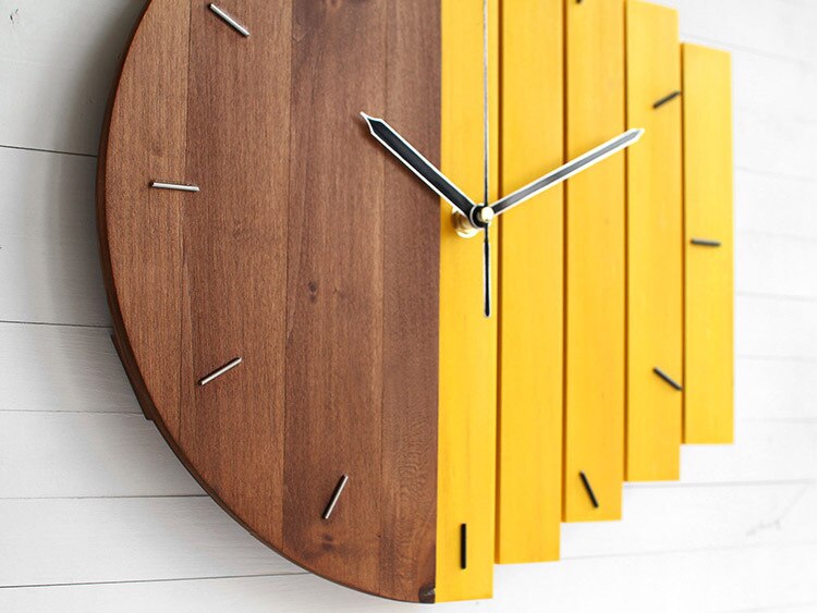 Wooden Abstract Wall Clock