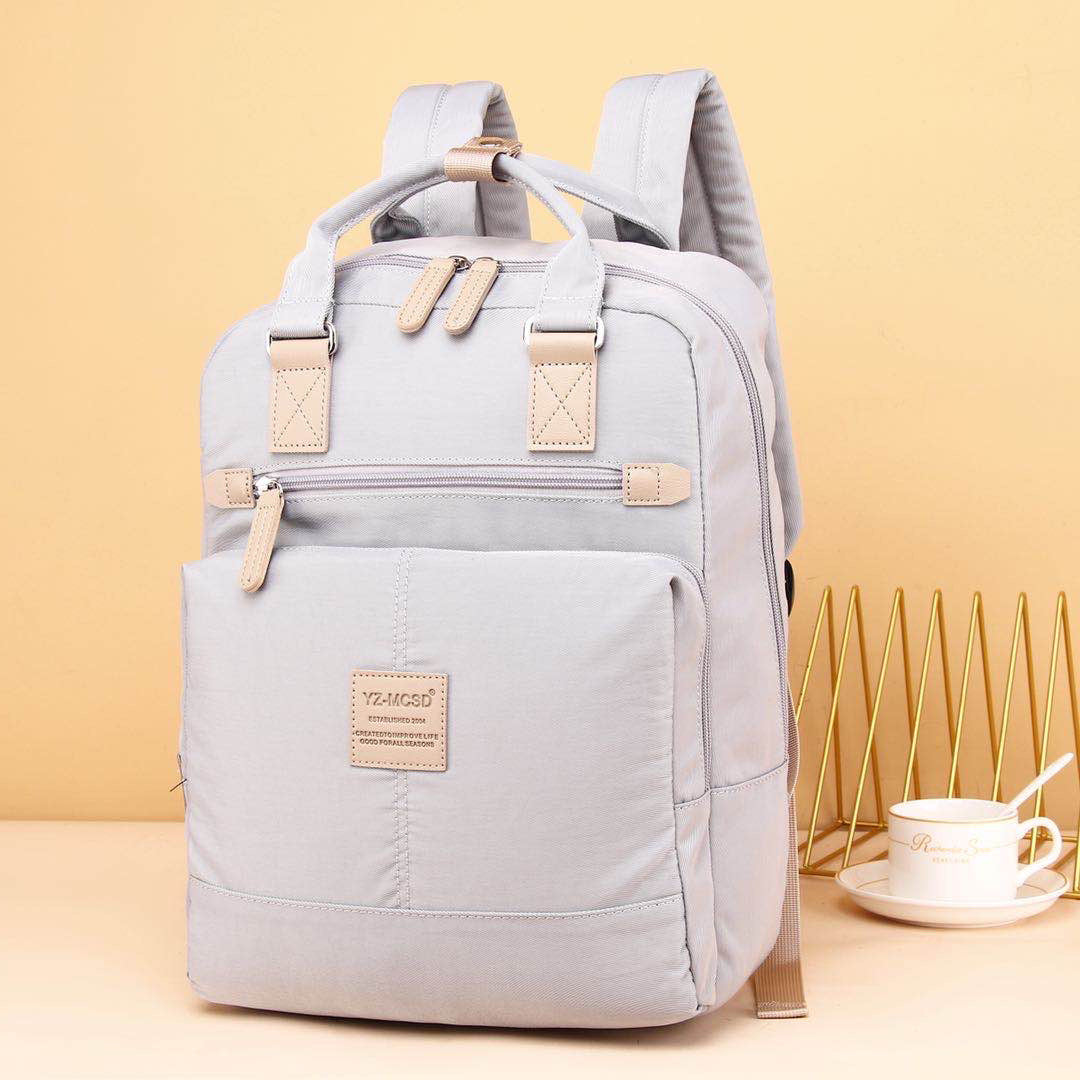 Fashion student bags simple light backpack short-distance travel bag trend summer autumn package high school backpack spot