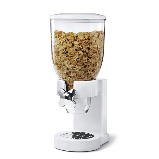 Cereal dispemser double-head upright plastic cereal machine cereal machine barrel food jar TV storage jar