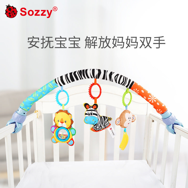 SOZZY baby music car jocket bed clip turn BB device bell small doll baby early education toy latches hanging clip