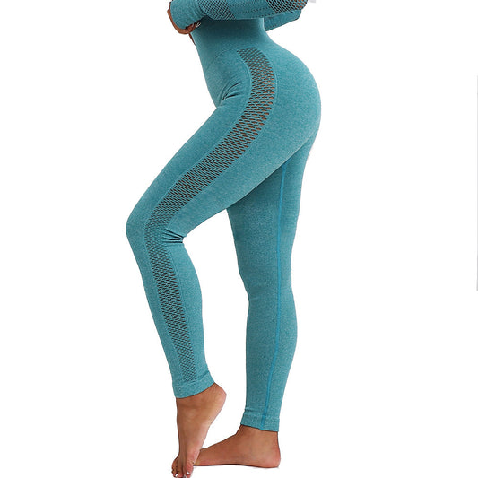 popular new seamless sports long sleeve suit Yoga Pants leisure fitness women