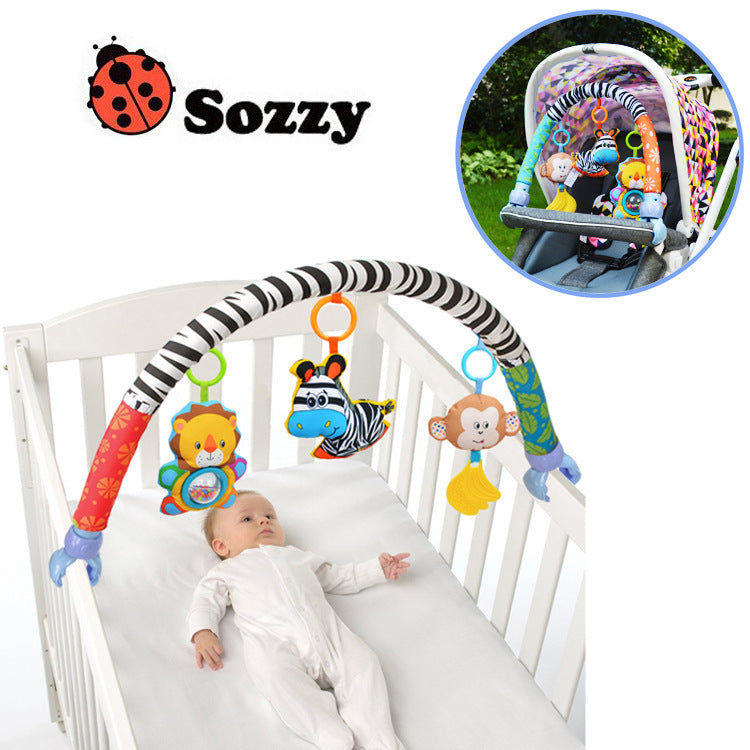 SOZZY baby music car jocket bed clip turn BB device bell small doll baby early education toy latches hanging clip