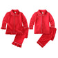 Christmas new children's pajamas spring and autumn boys and girls cotton long-sleeved baby middle-aged children's cardigan can be worn outside