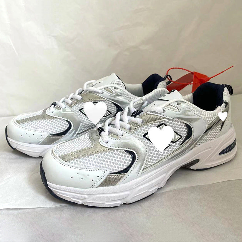 2021 new n-word 530 Korea IU with paragraph retro net cloth sports shoes casual street shooting old couple running shoes