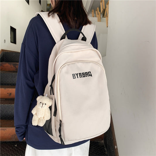 15.6-inch computer bag female college student bag Korean version of the original large capacity shoulder bag female high school student campus backpack