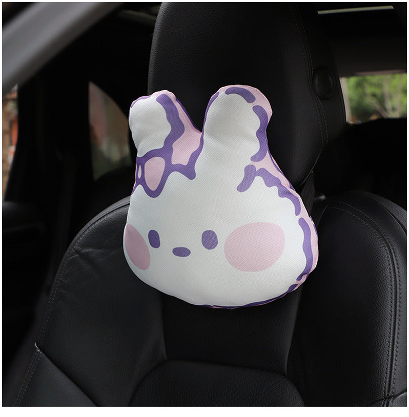 Car seat cute bunny ice silk summer car cool pad breathable anti-skid car single piece cushion wholesale woman