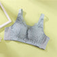 New latex cotton underwear hand feel good cave cup no steel ring vest model no steel ring gathered bra woman