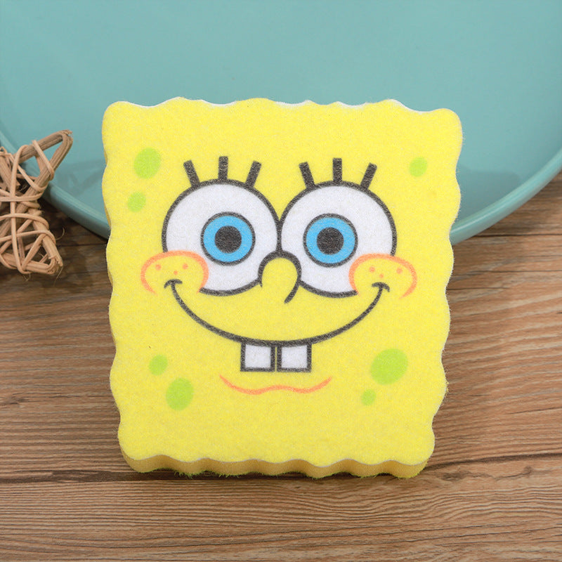 Cute SpongeBob Booth Drain Rack Wholesale Home Kitchen Sink Rack Dishwashing Brush Sink Wall Mounted